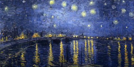 Notte stellata sul Rodano Vincent Van Gogh - Musee d'Orsay - Parigi